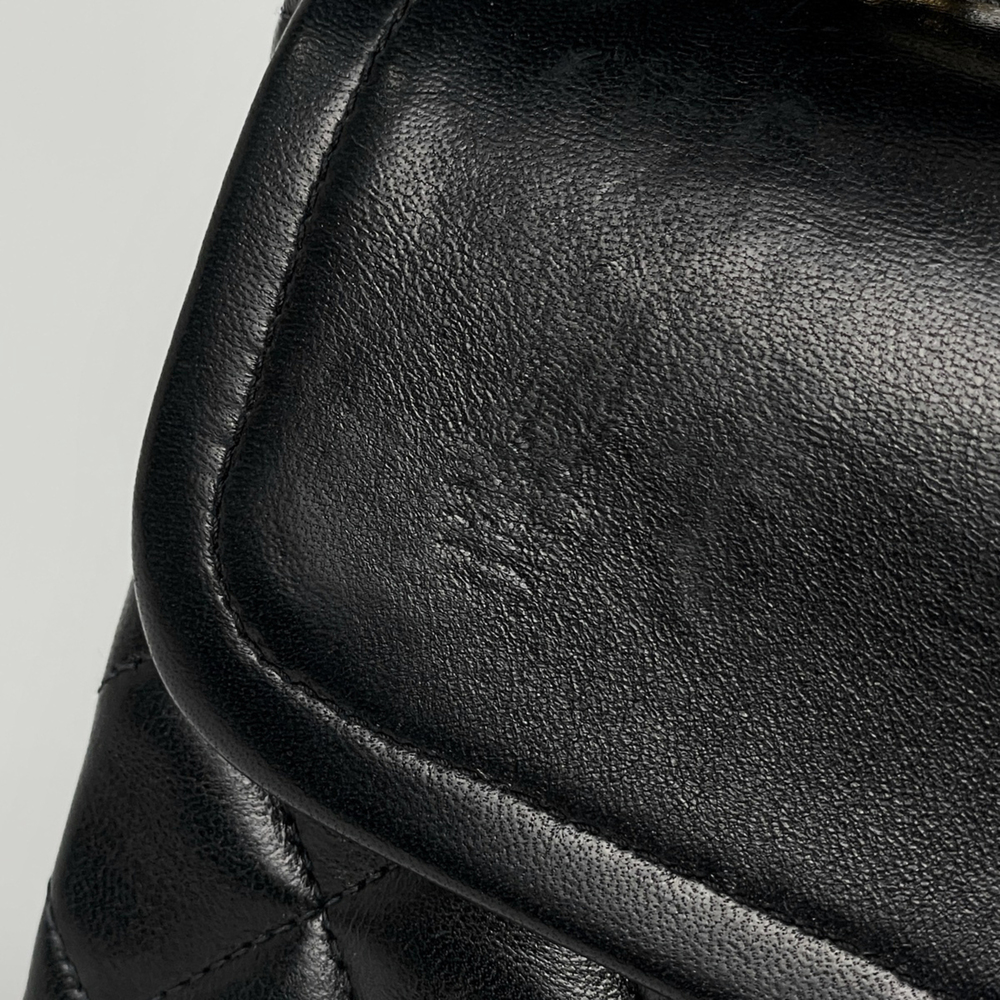 Chanel Matelassé Double Flap Chain Shoulder Bag, Coco Mark, Leather, A01112, ... - Picture 6 of 9